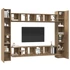 Kép 3/11 - TV szekrény garnitúra 10 pcs kézműves tölgy 30.5 x 30 x 90 cm