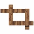 Kép 9/11 - TV szekrény garnitúra 10 pcs Régi fa 30.5 x 30 x 90 cm Faanyag