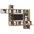 Kép 3/11 - TV szekrény garnitúra 10 pcs kézműves tölgy 30.5 x 30 x 90 cm