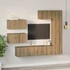 Kép 4/11 - TV szekrény garnitúra 6 pcs kézműves tölgy 30.5 x 30 x 90 cm