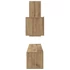 Kép 9/11 - TV szekrény garnitúra 4 pcs kézműves tölgy 30.5 x 30 x 90 cm