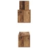 Kép 8/11 - TV szekrény garnitúra 4 pcs Régi fa 30.5 x 30 x 60 cm Faanyag