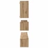 Kép 10/11 - TV szekrény garnitúra 8 pcs kézműves tölgy 100 x 30 x 30 cm