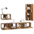 Kép 3/11 - TV szekrény garnitúra 4 pcs Régi fa 30.5 x 30 x 110 cm Faanyag