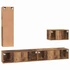 Kép 10/11 - TV szekrény garnitúra 4 pcs Régi fa 30.5 x 30 x 110 cm Faanyag