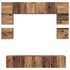 Kép 8/11 - TV szekrény garnitúra 8 pcs Régi fa 80 x 30 x 30 cm Faanyag