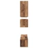 Kép 9/11 - TV szekrény garnitúra 8 pcs Régi fa 80 x 30 x 30 cm Faanyag