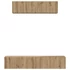 Kép 7/11 - TV Szekrény Szett 4 pcs kézműves tölgy Közepes 80 x 30 x 30 cm