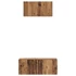 Kép 7/11 - TV Szekrény Szett 2 pcs Régi fa 80 x 30 x 30 cm Faanyag