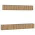 Kép 2/11 - TV Szekrény Szett 5 pcs kézműves tölgy 80 x 30 x 30 cm Közepes