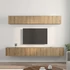 Kép 4/11 - TV Szekrény Szett 5 pcs kézműves tölgy 80 x 30 x 30 cm Közepes