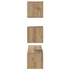 Kép 8/11 - TV szekrény garnitúra 4 pcs kézműves tölgy 80 x 30 x 30 cm