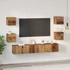 Kép 4/11 - TV szekrény garnitúra 7 pcs Régi fa 60 x 30 x 30 cm Faanyag