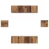 Kép 7/11 - TV szekrény garnitúra 6 pcs Régi fa Közepes 30,5 x 30 x 30 cm
