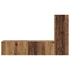 Kép 7/11 - TV szekrény garnitúra 3 pcs Régi fa 150.5 x 30 x 90 cm