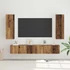 Kép 1/11 - TV szekrény garnitúra 4 pcs Régi fa 30.5 x 30 x 90 cm Faanyag