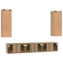Kép 9/11 - TV szekrény garnitúra 4 pcs kézműves tölgy 30.5 x 30 x 90 cm