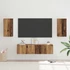 Kép 1/11 - TV szekrény garnitúra 4 pcs Régi fa 30.5 x 30 x 60 cm Faanyag