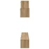 Kép 8/11 - TV szekrény garnitúra 7 pcs kézműves tölgy 60 x 30 x 30 cm
