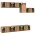 Kép 9/11 - TV szekrény garnitúra 7 pcs kézműves tölgy 60 x 30 x 30 cm