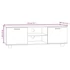 Kép 8/8 - Betonszürke szerelt fa TV-szekrény 120 x 34,5 x 35 cm