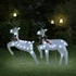 Kép 1/8 - 2 db karácsonyi rénszarvas 40 fehér LED-del
