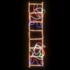Kép 3/6 - Összecsukható Mikulás a létrán figura 552 LED-del 50 x 200 cm