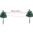 Kép 10/10 - 6 db PVC karácsonyi kültéri díszfa meleg fehér LED-ekkel 45 cm