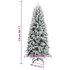 Kép 8/8 - PVC és polietilén műkarácsonyfa pelyhes hóval 210 cm