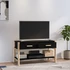 Kép 3/10 - Fekete szerelt fa TV-szekrény 82x38x45 cm