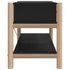Kép 6/10 - Fekete szerelt fa TV-szekrény 82x38x45 cm