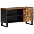 Kép 2/11 - Tömör újrahasznosított és szerelt fa TV-szekrény 80x33x46 cm