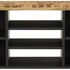 Kép 7/11 - Tömör mangó- és szerelt fa TV-szekrény 100 x 33 x 46 cm