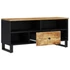 Kép 3/11 - Tömör mangófa és szerelt fa TV-szekrény 100 x 33 x 46 cm