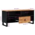 Kép 8/11 - Tömör akácfa és szerelt fa TV-szekrény 100 x 33 x 46 cm
