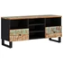 Kép 2/11 - Tömör újrahasznosított és szerelt fa TV-szekrény 100x33x46 cm