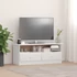 Kép 1/7 - ALTA fehér tömör fenyőfa fiókos TV-szekrény 100x35x41 cm