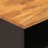 Kép 8/11 - Fekete-barna tömör mangófa TV-szekrény 70 x 33,5 x 46 cm
