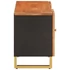 Kép 5/11 - Fekete-barna tömör mangófa TV-szekrény 105 x 33,5 x 46 cm