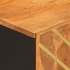 Kép 8/11 - Fekete-barna tömör mangófa TV-szekrény 105 x 33,5 x 46 cm