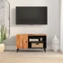 Kép 3/11 - Tömör akácfa TV-szekrény 80x33x46 cm