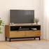 Kép 1/11 - FLAM tömör fenyőfa TV-szekrény 110 x 40 x 50 cm