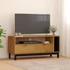 Kép 1/11 - FLAM tömör fenyőfa TV-szekrény 110 x 40 x 50 cm
