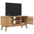 Kép 4/11 - OLDEN barna tömör fenyőfa TV-szekrény 114 x 43 x 57 cm