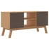 Kép 8/11 - OLDEN barna tömör fenyőfa TV-szekrény 114 x 43 x 57 cm