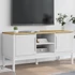 Kép 1/11 - FLORO fehér tömör fenyőfa TV-szekrény 114 x 43 x 55 cm