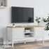 Kép 3/11 - FLORO fehér tömör fenyőfa TV-szekrény 114 x 43 x 55 cm