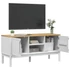 Kép 4/11 - FLORO fehér tömör fenyőfa TV-szekrény 114 x 43 x 55 cm