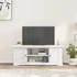 Kép 3/10 - Fehér szerelt fa TV-szekrény 110 x 30 x 41 cm