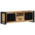 Kép 1/11 - TV szekrény 100x30x35 cm tömör durva fa Mango